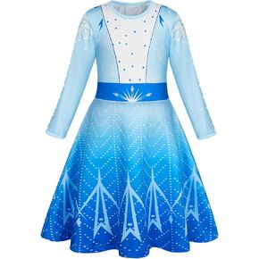 AmzBarley Princess Nightgown Girls Nightgowns for Toddler Kids Princess Pajamas Sleepwear Long Sleeve Nightie Nightdress in Kuwait