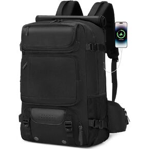 Carry on Travel Backpack for Men Airline Approved Duffle Backpack Convertible Nylon Luggage Bag Dark Green