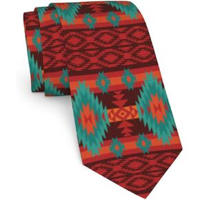 Tribal Aztec Ethnic Ties For Men Novelty Funny Neckties Classic Fashion Men's Tie For Wedding Party Business Casual Gifts