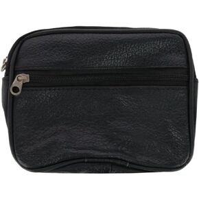 CTM® Women's Cowhide Leather Zipper Coin Purse