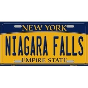 License Plate Frames Smart Blonde Niagara Falls New York Background License Plate Decorative Car Front License Plate,Vanity Tag,Metal Car Plate,Aluminum Novelty License Plate for Men/Women/Boy/Girls