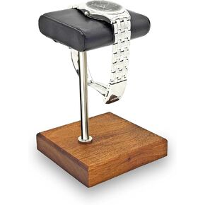 Watch Stand for Men Single Watch Stand Watch Holder Leather Watch Tray Bracelet Display Stand Jewelry Organizer for Watches, Bracelets Watch Accessory Gifts for Men on Father's Day, Christmas