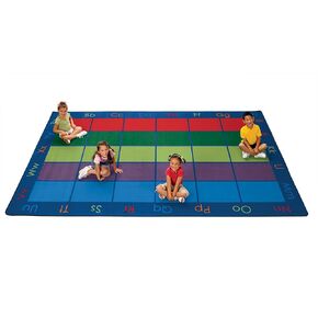 Carpets for Kids 8612 Colorful Places Seating Classroom Rug 7ft 6in x 12ft Rectangle Multi Color
