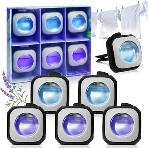 SCENTORINI Car Air Freshener, Car Air Freshener Vent Clips, Ocean Breeze New Car Scents Air Freshener, Car Fresheners Long Lasting, Pack of 6, Up to 180 Days