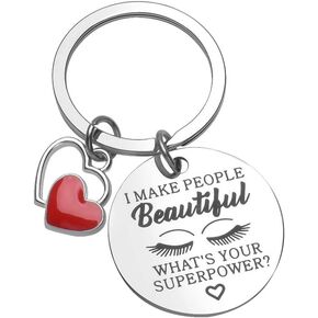 Best Makeup Artist Gifts for Women Makeup Artist Keychain for Esthetician Best Lash Artist Birthday Gift for Women Makeup Artists Christmas Gifts for Beauticians Makeup Artists
