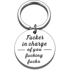 Boss Gifts for Women Men Funny Gag Gifts Boss Day Christmas for Boss, Cool Gifts for Bosses, Funny Boss Gifts for Boss Male Female, Manager Appreciation Keychain, Retirement Christmas Gifts for Boss