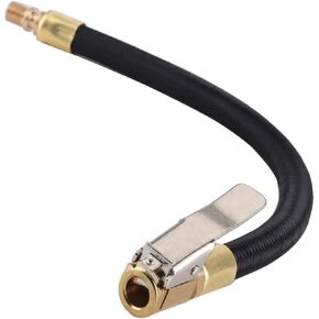 Tire Inflator Hose, Tire Inflator Extension Tube, Quick-Inflation Clip Connector, Tire Inflator Adapter High-Pressure Tube Car Motorcycle Maintenance Accessories