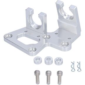 Trans Shifter Cable Bracket, Shifter Cable Bracket Aluminum Replacement for Acura RSX‑S K20 K24 K Series (Sliver)