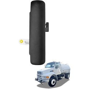 مقبض باب السائق، متوافق مع 2000-2009 Sterling Truck Actera 5500 6500 7500 8500، أسود أملس، مقبض الباب الخارجي للجانب الأيسر الأمامي، استبدال # 760-5215 A1851913004، جزء مقبض الباب الخارجي