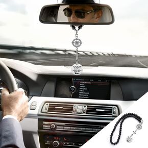 Cross Car Charm, for He Will Order His Angels to Protect You Wherever You Will Go, Rear View Mirror Car Charm, Psalm 91:11, Universal Religious Car Hanging Ornament for Men Women