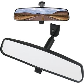 10.5" Interior Rear View Mirror Kit Universal Compatible with Toyota Corolla RAV4, Ford Focus F150, Hyundai Elantra, Kia Optima, Jeep Wrangler Compass, Nissan Rogue and More Rearview Mirror
