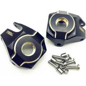 مفاصل التوجيه الأمامية من النحاس الحقيقي ترقيات الوزن الثقيل لـ SCX10 II Deadbolt AR44 70 جرام/قطعة (أسود)