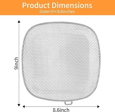 قطع غيار مقلاة الهواء لشركة فيليبس، مقلاة تنقيط مربعة 8.46 بوصة لحامل صينية فيليبس HD9741 3QT متوافق مع HD9630، HD9656، HD9730، آمنة للاستخدام في غسالة الأطباق in Kuwait
