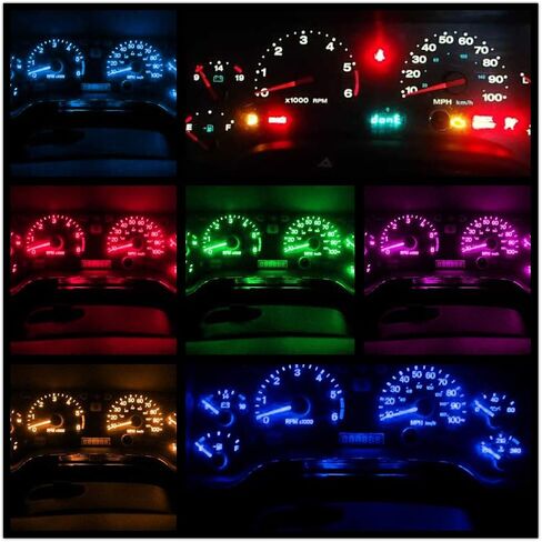 WLJH Super Bright White Dash Cluster Instrument Panel Gauge Bulb Lights Led Package Kits for Jeep Grand Cherokee ZJ 1999-2004, Pack of 6 in Saudi Arabia