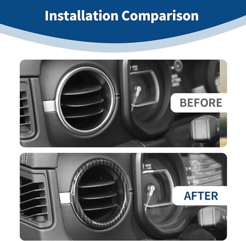 for 2024 Jeep JL Dash Air AC Vent Cover Trim Ring Red for 2024 Jeep Wrangler JL JLU & Gladiator JT Red Interior Accessories 2pcs in Kuwait