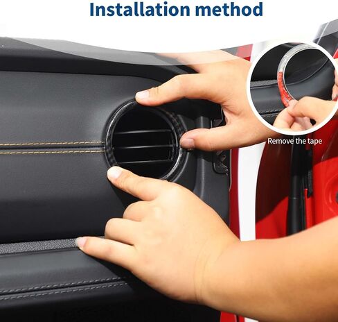 for 2024 Jeep JL Dash Air AC Vent Cover Trim Ring Red for 2024 Jeep Wrangler JL JLU & Gladiator JT Red Interior Accessories 2pcs in Kuwait