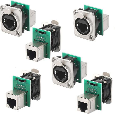 2 قطعة NE8FDP-B Ethercon RJ45 مقبس الهيكل ، تمرير/تغذية من خلال D سلسلة Cat5E لوحة جبل موصل in Saudi Arabia