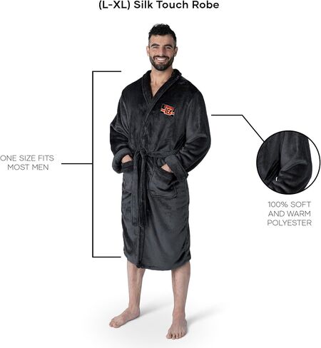 Northwest Silk Touch Bath Robe, Large/X-Large Multi in Saudi Arabia