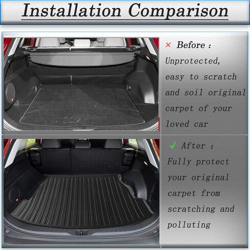 Rogue Cargo Liner - All Weather Protector Rear Trunk Tray Cargo Mat Compatible with 2021-2023 2024 2025 Rogue Non Sport Models, 3D Modeling Waterproof Flexible Durable Odorless Accessories Custom Fit in Saudi Arabia