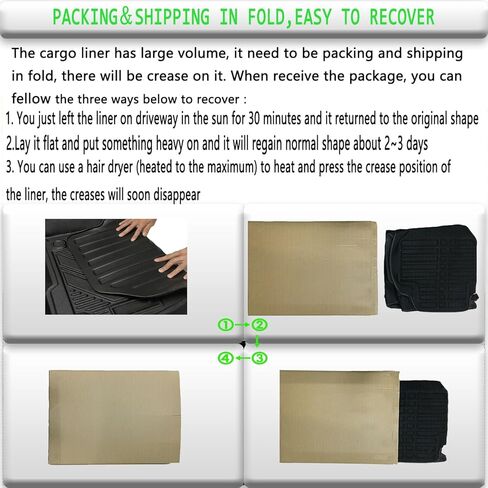 Rogue Cargo Liner - All Weather Protector Rear Trunk Tray Cargo Mat Compatible with 2021-2023 2024 2025 Rogue Non Sport Models, 3D Modeling Waterproof Flexible Durable Odorless Accessories Custom Fit in Saudi Arabia