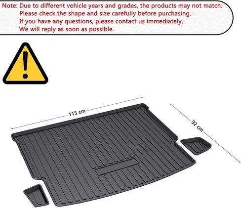 Rogue Cargo Liner - All Weather Protector Rear Trunk Tray Cargo Mat Compatible with 2021-2023 2024 2025 Rogue Non Sport Models, 3D Modeling Waterproof Flexible Durable Odorless Accessories Custom Fit in Saudi Arabia