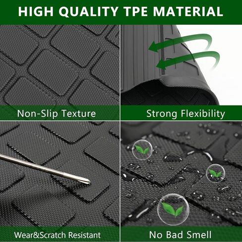 حصيرة أرضية البضائع متوافقة مع 2022 2023 2024 نيسان باثفايندر TPE مادة مسند الظهر استبدال حصيرة لملحقات نيسان باثفايندر 2022-2024 (حصيرة البضائع مع حصيرة مسند الظهر + حصيرة الأرضية) in Kuwait