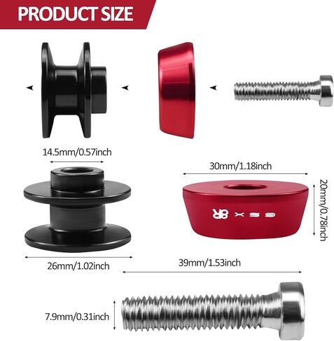 Motorcycle Swing Arm Spools Sliders and Tire Valve Stem Caps Air Cap Covers Set for Suzuki GSX-8R GSX8R GSX 8R 2023-2025 (Black) in Kuwait