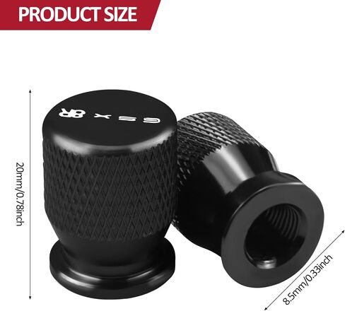 Motorcycle Swing Arm Spools Sliders and Tire Valve Stem Caps Air Cap Covers Set for Suzuki GSX-8R GSX8R GSX 8R 2023-2025 (Black) in Kuwait