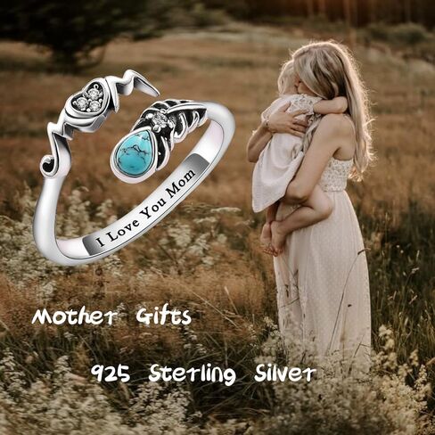 Sterling Silver Leaf Ring for Women Mother Rings Jewelry Gifts in Saudi Arabia