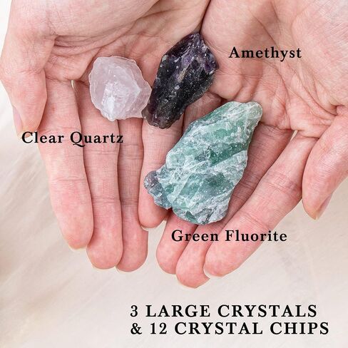 Healing Chakra Crystal Candles with Amethyst Manifestation Bracelet, Spiritual Meditation Scented Candle Gift Set for Women Mom, Premium Natural Fragrance Soy Wax for Relaxation Stress Relief in Saudi Arabia