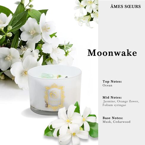 Healing Chakra Crystal Candles with Amethyst Manifestation Bracelet, Spiritual Meditation Scented Candle Gift Set for Women Mom, Premium Natural Fragrance Soy Wax for Relaxation Stress Relief in Saudi Arabia