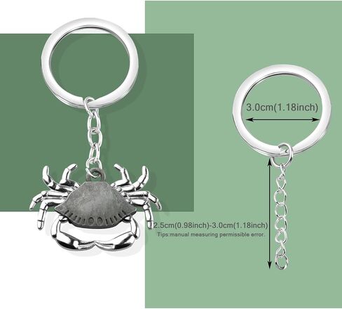 MAOFAED Crab Keychain Crab Motivational Quote The Crab Symbolizes Perseverance And Self Assurance in Kuwait
