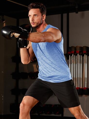 TACVASEN Men's Sleeveless Shirt Workout Muscle Tank Top Quick Dry Polyester Trainning Basketball in Saudi Arabia
