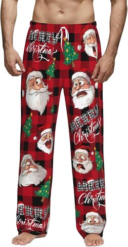 Mens Pajama Pants for Men, Men's Sleep Lounge Pants Bottoms with Pockets，Funny Pjs Sleepwear Gifts for Men in Saudi Arabia