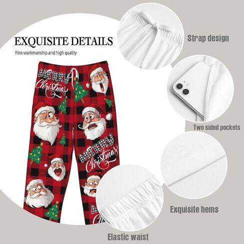 Mens Pajama Pants for Men, Men's Sleep Lounge Pants Bottoms with Pockets，Funny Pjs Sleepwear Gifts for Men in Saudi Arabia