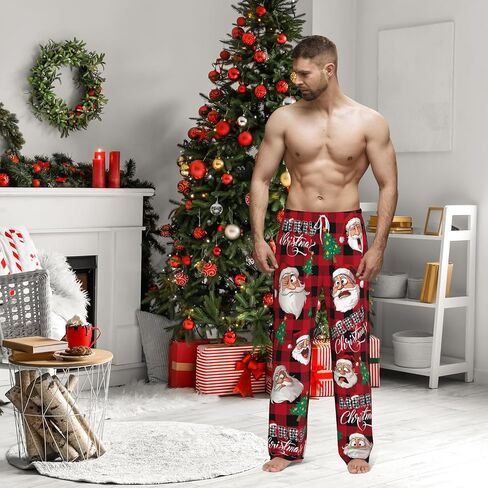 Mens Pajama Pants for Men, Men's Sleep Lounge Pants Bottoms with Pockets，Funny Pjs Sleepwear Gifts for Men in Saudi Arabia
