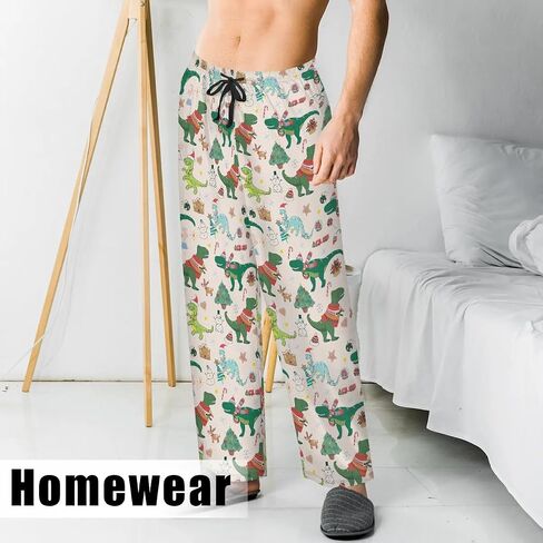 Mens Pajama Pants Soft Cotton Men's Pajama Bottoms with Pockets Lightweight Sleep Lounge Pants for Men in Kuwait
