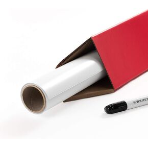 Whiteboard Wallpaper, Matte White, 4x6 ft Peel and Stick White Board, Dry Erase Decal & Projector Screen, Self-Adhesive Backing