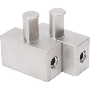 Amp Input Reducer, 2pcs Dual 1/0 Gauge to 1/0 Gauge Amplifier Input Reducer Plated Aluminum Alloy High Power for Car Audio