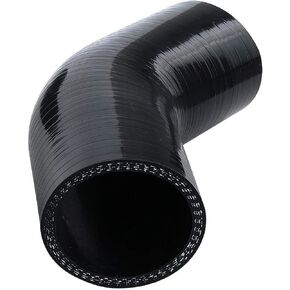 ID 1.75" (45mm) 45 Degree Elbow Coupler Universal Automotive Pure Silicone Hose Intercooler/Intake Piping, Leg Length 3.5" (90mm), Blue