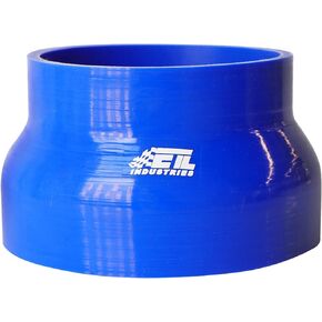 2.5" ID to 3.5" ID, 3" Length Reducer Silicone Coupler Hose, 4-Ply Universal Straight Silicone Reducer Pipe Intake and Intercooler Piping Blue
