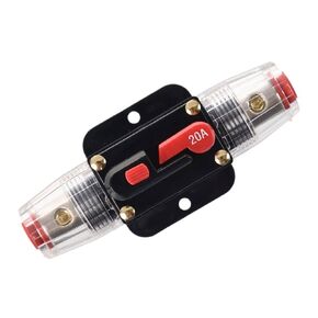 60 Amp Circuit Breaker Manual Reset Inline Fuse Inverter for Car Marine Trolling Motors Boat ATV Audio Solar Inverter System Protection 12V-24V DC 60 Amp