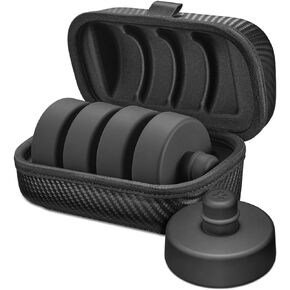 Spigen Lifting Jack Pads Compact Storage Case (Carbon Edition) Designed for Tesla Model 3/Y/S/X with Magnetic Open/Close [4 Pucks with Storage Case]
