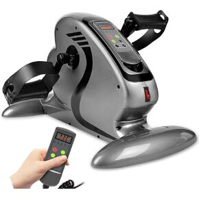 Ps Mini Exercise Bike Motorized Pedal Exerciser,with Remote Indoor Under Desk Bike Pedal Exerciser Bike for Hand,Arms,