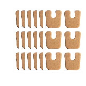 U Shaped Felt Callus Pads Protect Calluses from Rubbing on Shoes, Forefoot and Support Self-Adhesive Foam Foot Cushion Pad for Men and Women, Orange (72PACK)