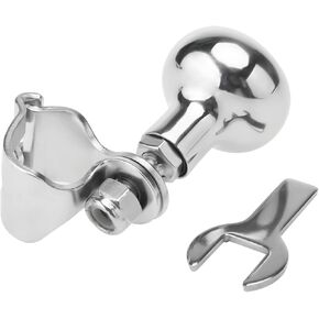 مقبض عجلة قيادة قارب Skyehomo، من الفولاذ المقاوم للصدأ للرياضات البحرية، مقبض دوار لعجلة القيادة، مقبض مناورة يناسب حجم الحافة 3/4"-1" in Kuwait