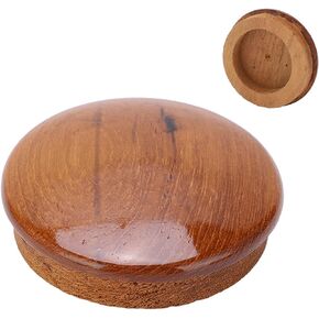 Boat Steering Wheel Center Cap, 63.5mm/2.5in Marine Steering Wheel Wood Hardware Accessories for Maintenance,Boat Teak Wood Steering Wheel Center Cap for Marine Destroyer Steel Wheels