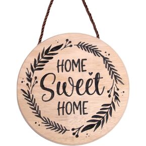 لوحة لافتة خشبية منحوتة يدويًا من Home Sweet Home مقاس 12 بوصة × 12 بوصة (12 بوصة-1)