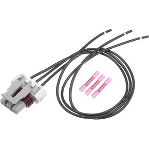 Motoforti Crankshaft Position Sensor Connector Pigtail Plug, Crank Sensor Pigtail Wire Harness, for Chevrolet Astro, Plastic, No.10456042, Black, 1 Set