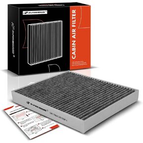 A-Premium Cabin Air Filter w/Activated Carbon Compatible with Chevy, GMC, Cadillac & Buick - Camaro, Colorado, Equinox, Impala, Malibu, Silverado, Traverse, Sierra, Yukon, Escalade, ATS, CT4, Enclave